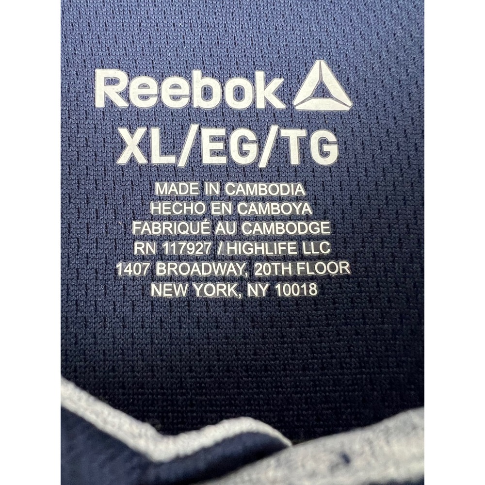Reebok Mens XL Performance Polo Shirt Navy Blue Short Sleeve Moisture Wick NWT - Picture 4 of 12